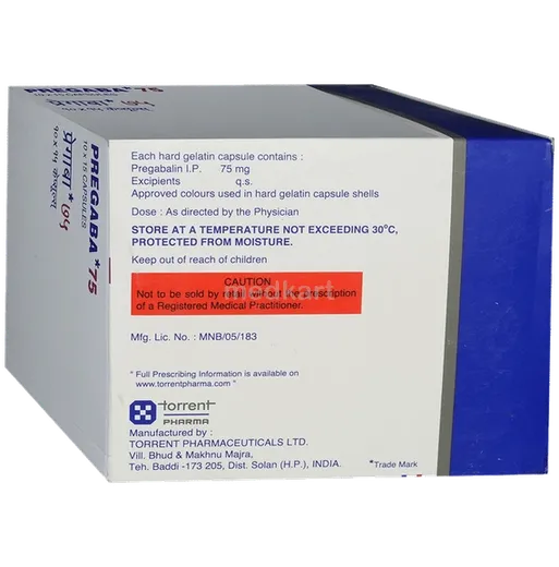 pregaba 75mg capsule 10's